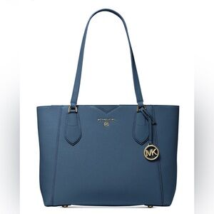 Michael Kors Mae Dark Chambray Tote